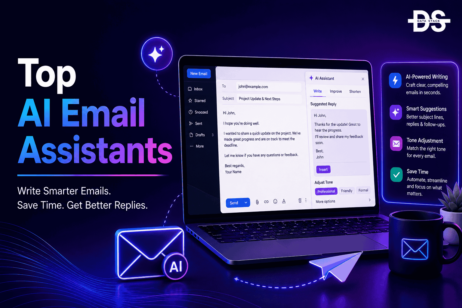 AI Email Assistants - Featured Image | DSH