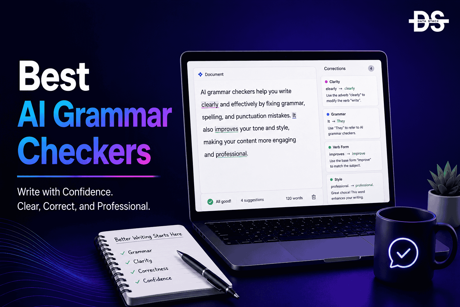 AI Grammar Checkers - Featured Image | DSH